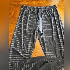Striped Gray Pajama Pants